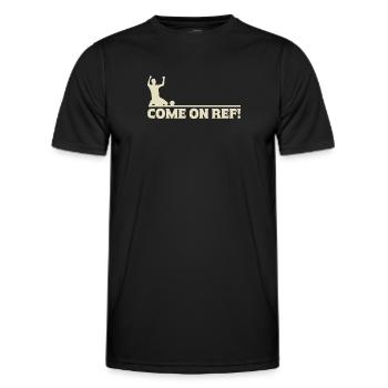 Come On Ref! Fußball Leidenschaft Fan - Männer Funktions-T-Shirt - Schwarz - Vorne - AI Model Male 178 dark (178cm)