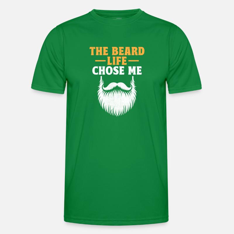 Der Bart Leben wählte mich Bärte Gesichtsbehaarung Mann Männer Funktions-T-Shirt