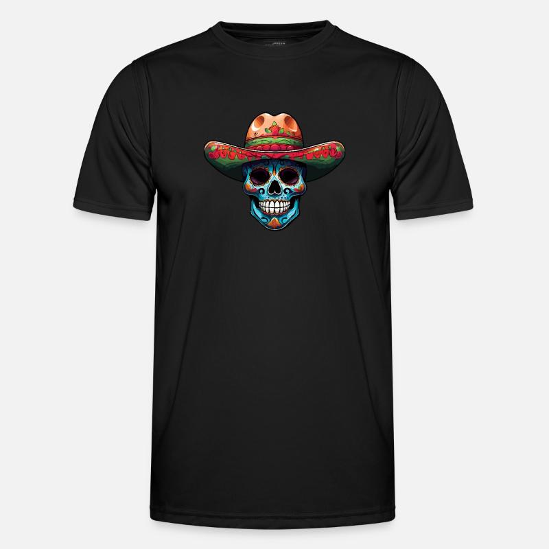 Mexico Mexican Hat Carnival - Men's Functional T-Shirt - black
