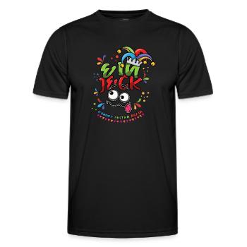 Carnival A Jeck Rarely Comes Alone Colorful - Men's Functional T-Shirt - black - Front - AI Model Male 178 dark (178cm)