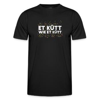 Fasching Et Kütt Wie Et Kütt Karneval Kölner Motto - T-shirt sport Homme - noir - Devant - AI Model Male 178 dark (178cm)