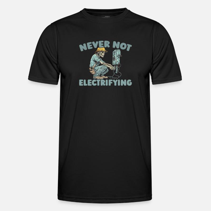 Electrician Electronics Technician Men's Functional T-Shirt