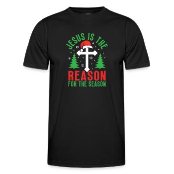 Christmas Christmas Elves - Men's Functional T-Shirt - black - Front - AI Model Male 178 dark (178cm)