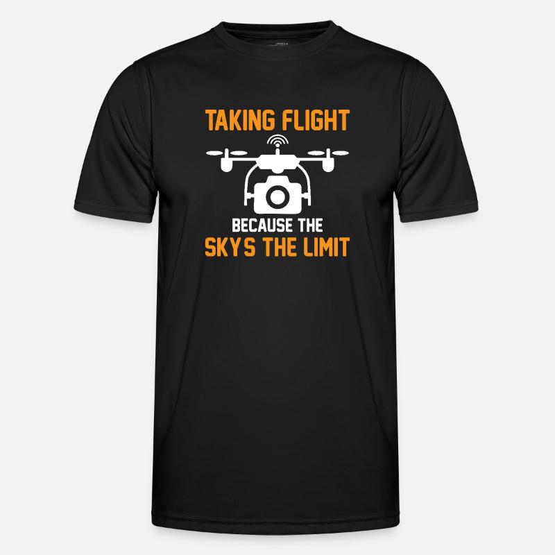 Drone Quadcopter Drone Pilot - Men's Functional T-Shirt - black