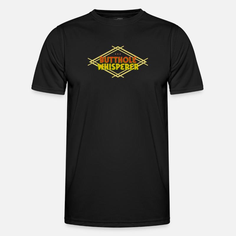 Arschloch-Flüsterer Männer Funktions-T-Shirt