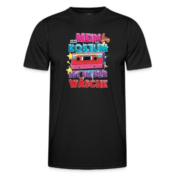 Carnival My Costume Is In The Laundry Retro - Men's Functional T-Shirt - black - Front - AI Model Male 178 dark (178cm)