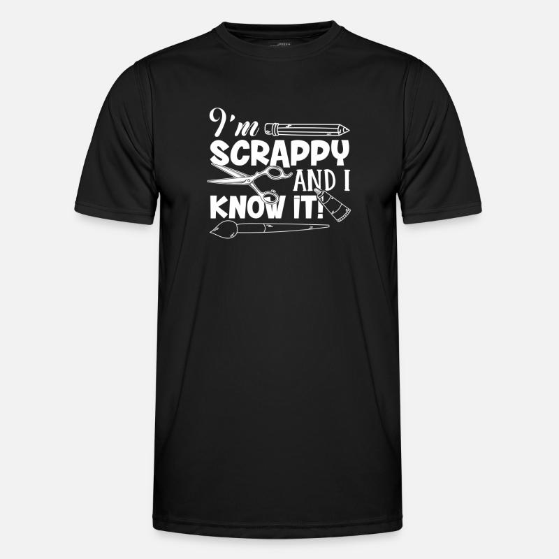 Scrapbook I Know Scrapbook - Men's Functional T-Shirt - black