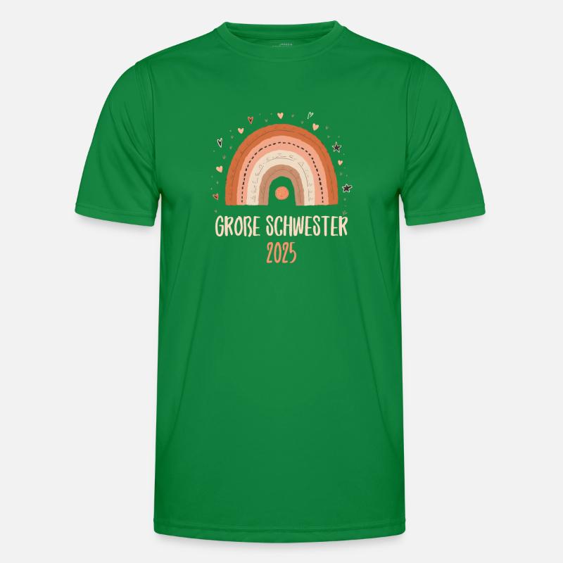Große Schwester 2025 Regenbogen Männer Funktions-T-Shirt
