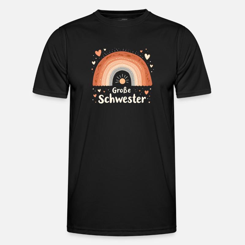 Big Sister Rainbow Boho - Men's Functional T-Shirt - black
