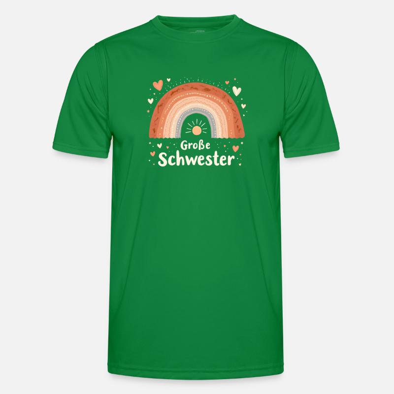 Große Schwester Regenbogen Boho Männer Funktions-T-Shirt