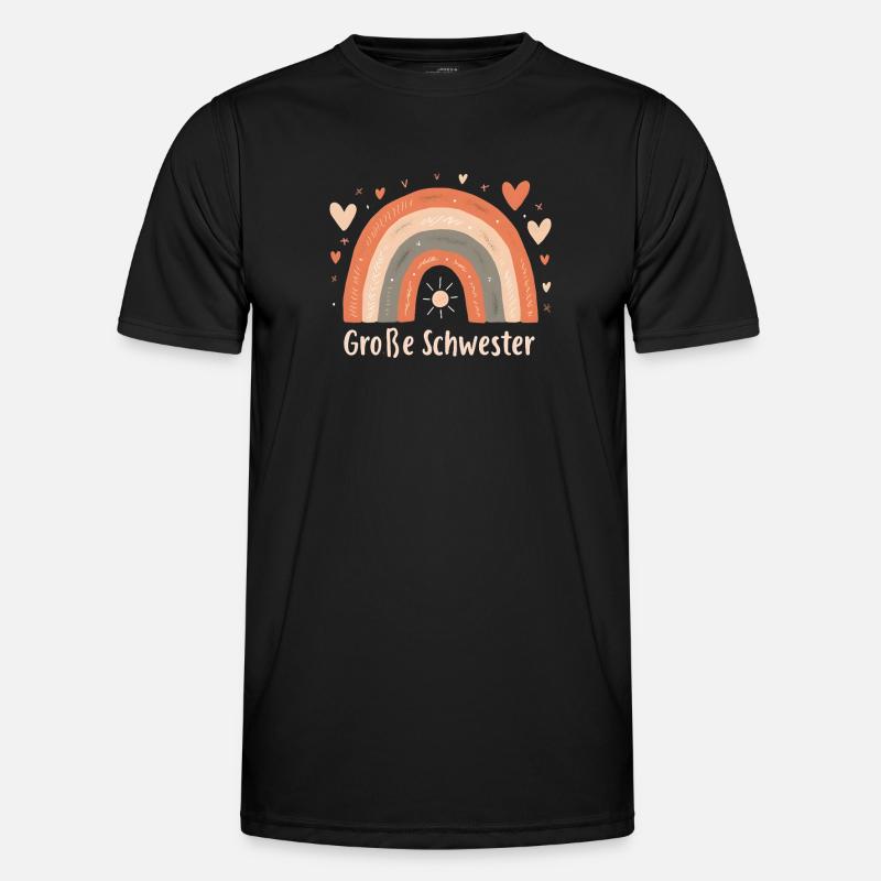 Big Sister Rainbow Boho - Men's Functional T-Shirt - black