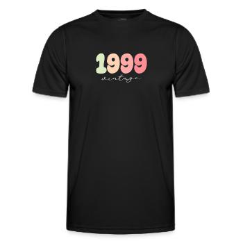 Geburtstag Geburtsjahr 1999 - Männer Funktions-T-Shirt - Schwarz - Vorne - AI Model Male 178 dark (178cm)