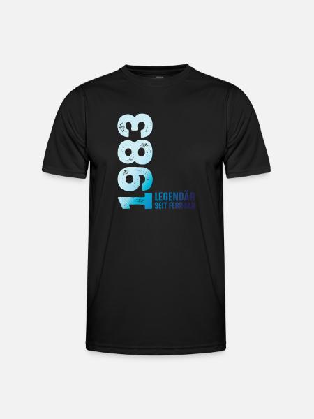 Limited Edition February 1983 Legendär Seit - Männer Funktions-T-Shirt - Schwarz