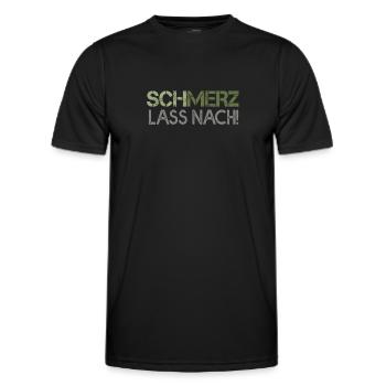 Schmerz lass nach - Männer Funktions-T-Shirt - Schwarz - Vorne - AI Model Male 178 dark (178cm)