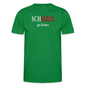 DOULEUR rentrer à la maison - T-shirt sport Homme - vert - Devant - AI Model Male 178 dark (178cm)