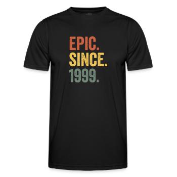 Epic Since 1999 Geburtsjahr Geburtstag - Männer Funktions-T-Shirt - Schwarz - Vorne - AI Model Male 178 dark (178cm)
