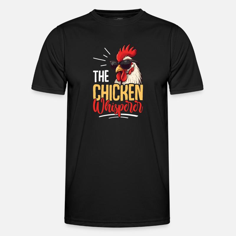 The Chicken Whisperer - Men's Functional T-Shirt - black