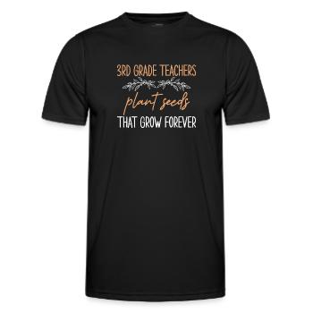 Appréciation du professeur d’histoire Cours d’histoire - T-shirt sport Homme - noir - Devant - AI Model Male 178 dark (178cm)