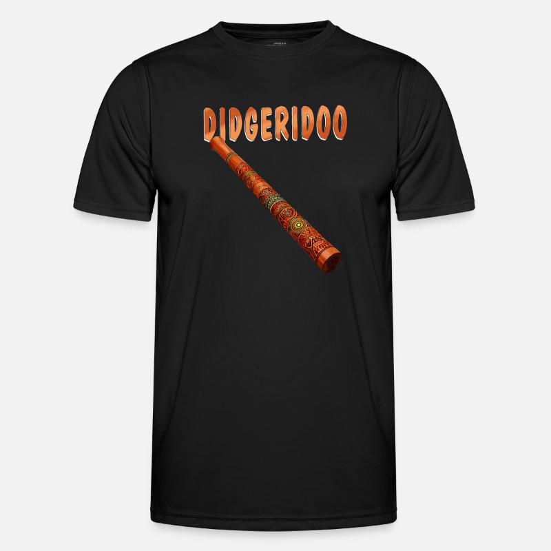 DIDGERIDOO - Männer Funktions-T-Shirt - Schwarz