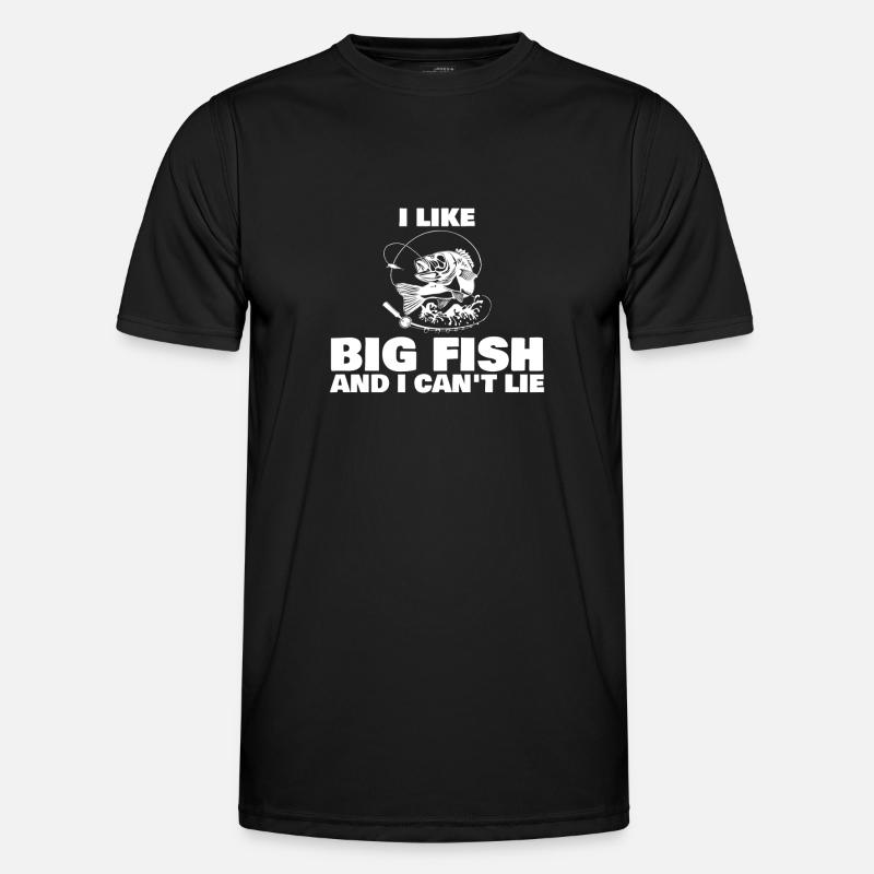 I Like Big Fish - Men's Functional T-Shirt - black