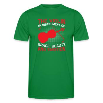Musiciens de violon, professeurs de violon, amateurs de violon - T-shirt sport Homme - vert - Devant - AI Model Male 178 dark (178cm)