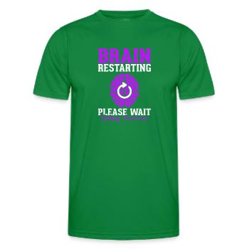 Redémarrage du cerveau Veuillez patienter Épilepsie épileptique - T-shirt sport Homme - vert - Devant - AI Model Male 178 dark (178cm)