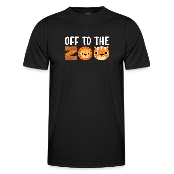 Zoo -Tiere Safari Party Zoo Safari Zoo -Tier - Männer Funktions-T-Shirt - Schwarz - Vorne - AI Model Male 178 dark (178cm)