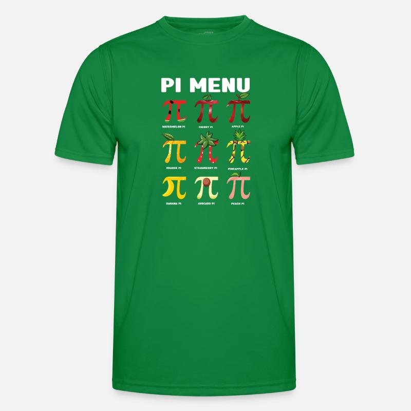 Pi Menu Fruit Pi Day Fun Math Art T-shirt sport Homme