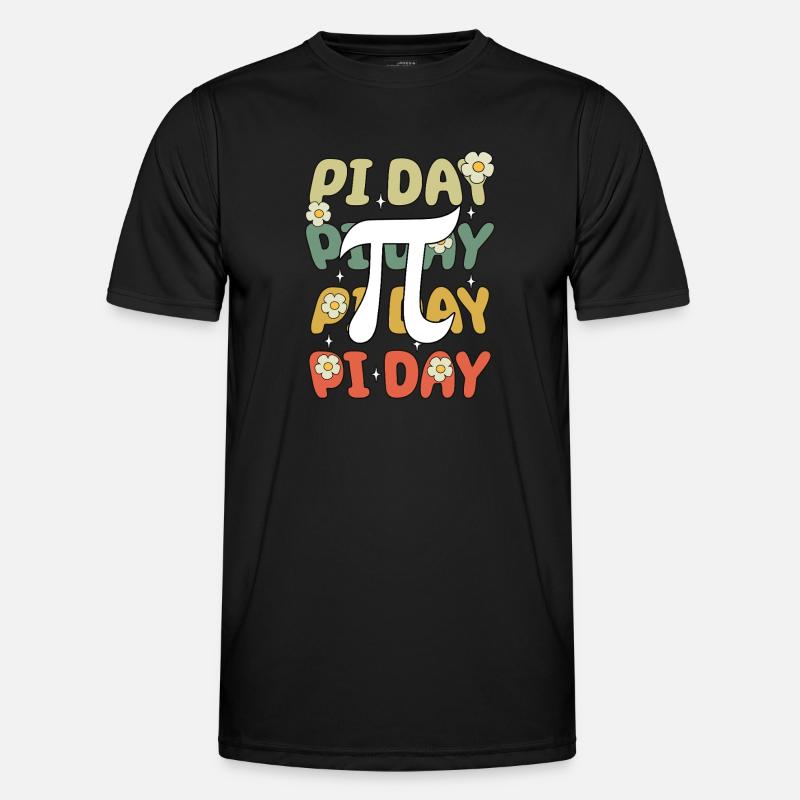 Pi Day Blossoms Magically Creative - Men's Functional T-Shirt - black