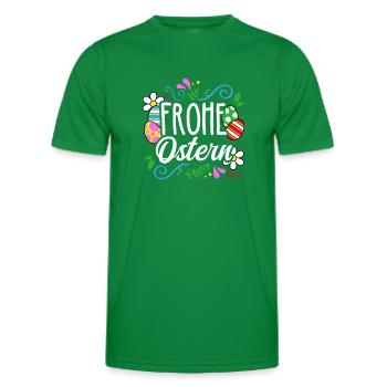 Joyeuses Pâques - T-shirt sport Homme - vert - Devant - AI Model Male 178 dark (178cm)