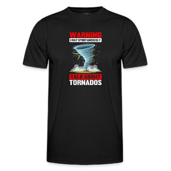 Météorologie drôle Météorologie Météorologue - T-shirt sport Homme - noir - Devant - AI Model Male 178 dark (178cm)