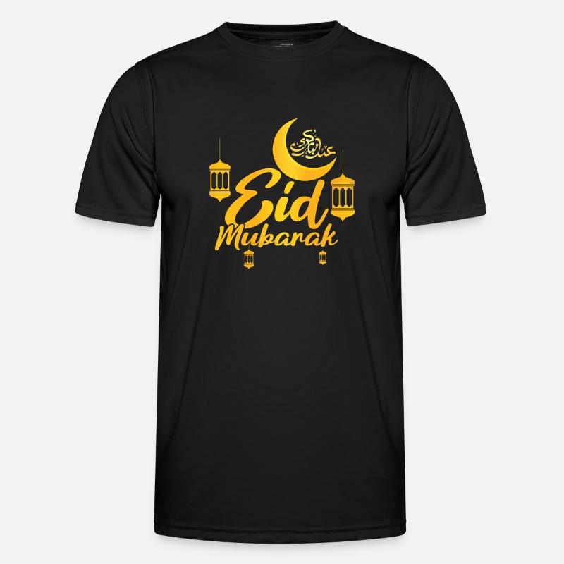 Eid Mubarak Solemn with lanterns Men's Functional T-Shirt
