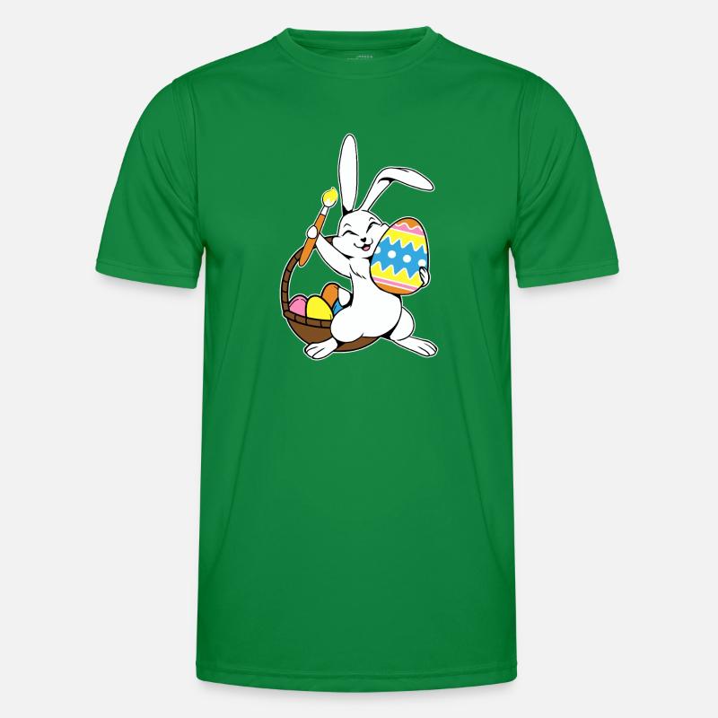 Easter Bunny Painted Easter Egg Painting Men's Functional T-Shirt