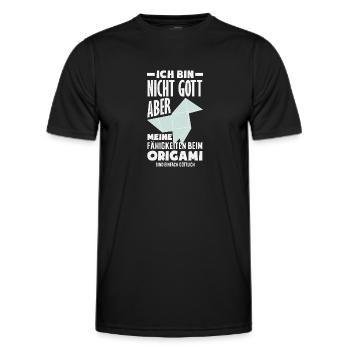 Origami Abilities Simply Divine - Men's Functional T-Shirt - black - Front - AI Model Male 178 dark (178cm)