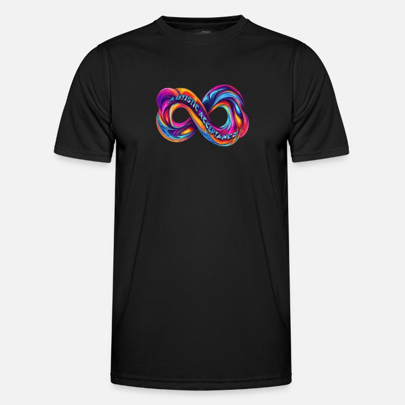 Symbole de l’Infini Acceptation Autiste T-shirt sport Homme