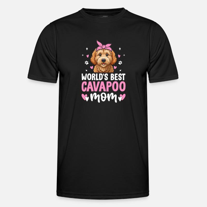 Cavapoo Mor Påskønnelse Cavadoodle Sjov Kæledyr Hund - Funktionsshirt til herrer - sort
