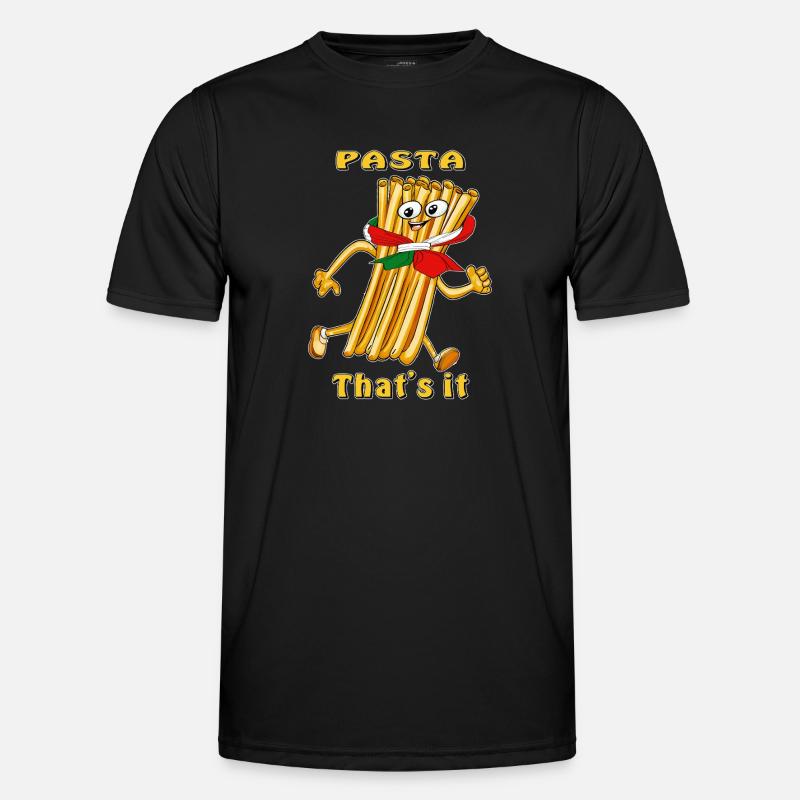PASTA That's it - Männer Funktions-T-Shirt - Schwarz