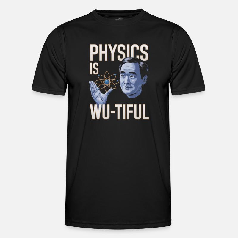 Physics Is Wu-tiful Design - Men's Functional T-Shirt - black