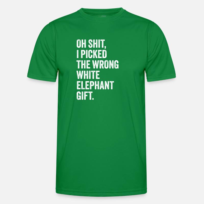 wrong white elephant gift haha wie Männer Funktions-T-Shirt