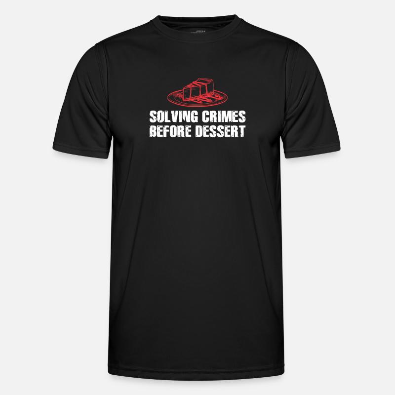 Murder Mystery Dinner Fun Night - Men's Functional T-Shirt - black