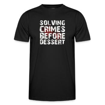 Krimi-Dinner-Spaß-Nacht - Männer Funktions-T-Shirt - Schwarz - Vorne - AI Model Male 178 dark (178cm)