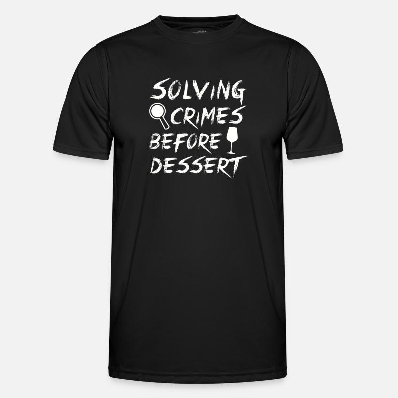 Murder Mystery Dinner Fun Night - Men's Functional T-Shirt - black