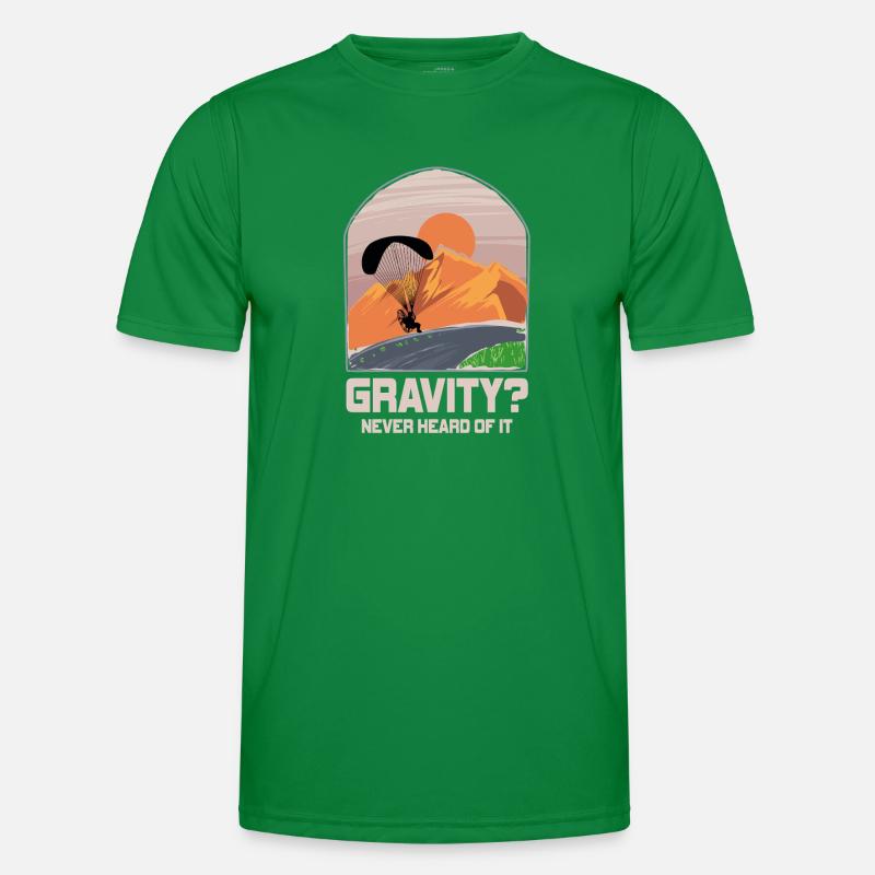 Hilarious Paramotor Gravity Meme Men's Functional T-Shirt