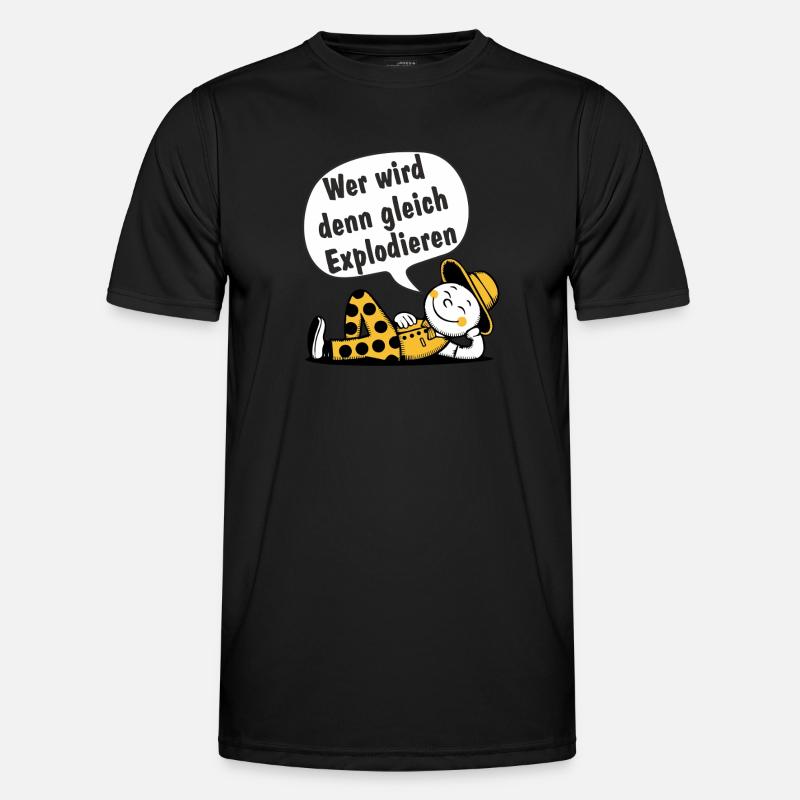Who's going to explode - Men's Functional T-Shirt - black