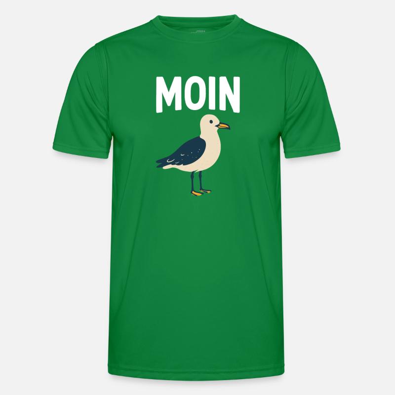 Moin Möwe Männer Funktions-T-Shirt
