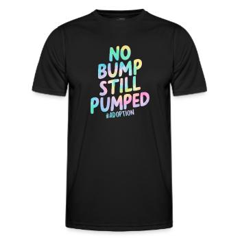 Keine Beule Immer noch Welpe Lustige Adoption Tie Dye - Männer Funktions-T-Shirt - Schwarz - Vorne - AI Model Male 178 dark (178cm)