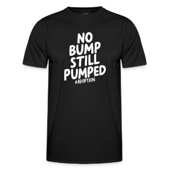 Keine Beule Immer noch Welpe Adoption Familie Lustiger Gotcha - Männer Funktions-T-Shirt - Schwarz - Vorne - AI Model Male 178 dark (178cm)