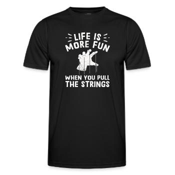 Marionnettes Marionnettiste Marionnettes Marionnettes - T-shirt sport Homme - noir - Devant - AI Model Male 178 dark (178cm)