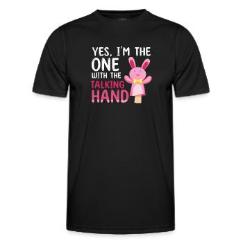 Marionnettes Marionnettiste Marionnettes Marionnettes - T-shirt sport Homme - noir - Devant - AI Model Male 178 dark (178cm)