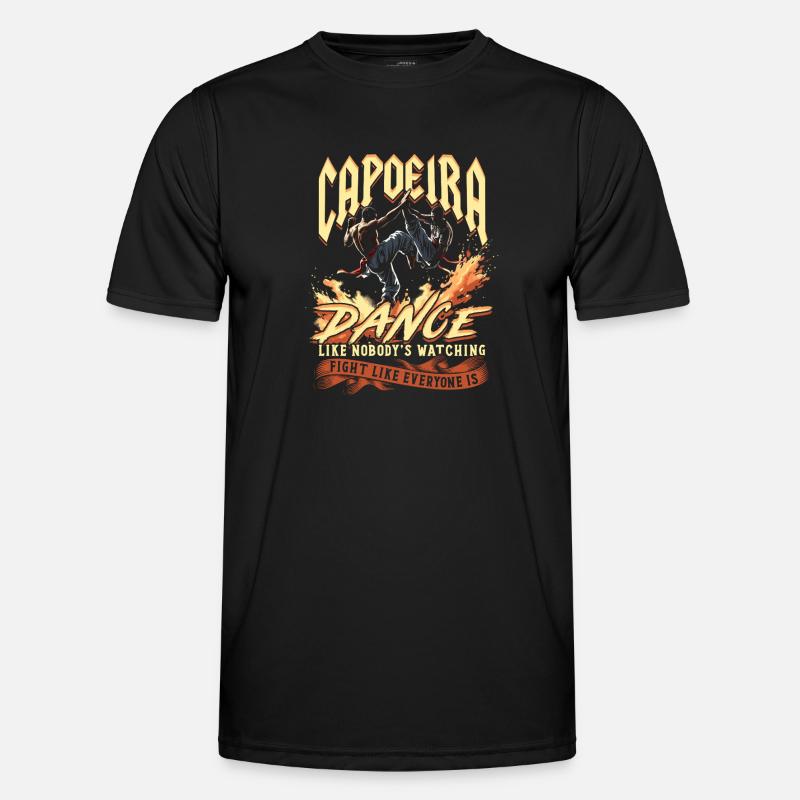 Capoeira Dance Likes Nobody's Watching - Men's Functional T-Shirt - black